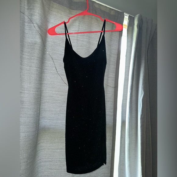 Shine Through Glitter Mini Dress - Picture 2 of 3